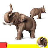 Maxbell Mini Elephant Model Action Figure Decor Lifelike for Home Shelf Children