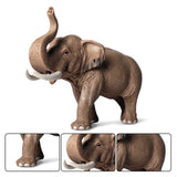 Maxbell Mini Elephant Model Action Figure Decor Lifelike for Home Shelf Children