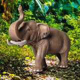 Maxbell Mini Elephant Model Action Figure Decor Lifelike for Home Shelf Children