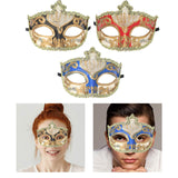 Maxbell Mardi Gras Masquerade Mask Costumes Accessory for Photo Prop Party Carnival Black