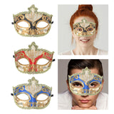 Maxbell Mardi Gras Masquerade Mask Costumes Accessory for Photo Prop Party Carnival Black