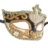 Maxbell Mardi Gras Masquerade Mask Costumes Accessory for Photo Prop Party Carnival Black