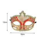 Maxbell Mardi Gras Masquerade Mask Costumes Accessory for Photo Prop Party Carnival Red