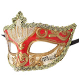 Maxbell Mardi Gras Masquerade Mask Costumes Accessory for Photo Prop Party Carnival Red