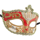 Maxbell Mardi Gras Masquerade Mask Costumes Accessory for Photo Prop Party Carnival Red