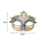 Maxbell Mardi Gras Masquerade Mask Costumes Accessory for Photo Prop Party Carnival Blue