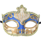 Maxbell Mardi Gras Masquerade Mask Costumes Accessory for Photo Prop Party Carnival Blue