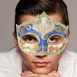 Maxbell Mardi Gras Masquerade Mask Costumes Accessory for Photo Prop Party Carnival Blue