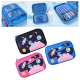 Maxbell 3D Pencil Bags Pen Bag Stationery Pouch Pen Marker Holder for Birthday Gifts Black