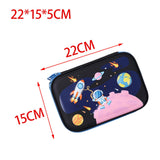 Maxbell 3D Pencil Bags Pen Bag Stationery Pouch Pen Marker Holder for Birthday Gifts Black