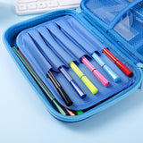 Maxbell 3D Pencil Bags Pen Bag Stationery Pouch Pen Marker Holder for Birthday Gifts Blue