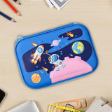 Maxbell 3D Pencil Bags Pen Bag Stationery Pouch Pen Marker Holder for Birthday Gifts Blue