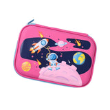 Maxbell 3D Pencil Bags Pen Bag Stationery Pouch Pen Marker Holder for Birthday Gifts Rose Red