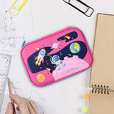 Maxbell 3D Pencil Bags Pen Bag Stationery Pouch Pen Marker Holder for Birthday Gifts Rose Red