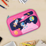Maxbell 3D Pencil Bags Pen Bag Stationery Pouch Pen Marker Holder for Birthday Gifts Rose Red
