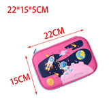Maxbell 3D Pencil Bags Pen Bag Stationery Pouch Pen Marker Holder for Birthday Gifts Rose Red