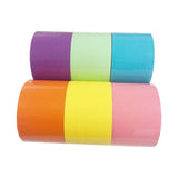Maxbell 6 Pieces Candy Color Tape 25mx4.8cm for Party Favor Adult