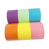 Maxbell 6 Pieces Candy Color Tape 25mx4.8cm for Party Favor Adult
