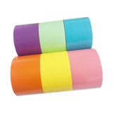 Maxbell 6 Pieces Candy Color Tape 25mx4.8cm for Party Favor Adult