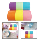 Maxbell 6 Pieces Candy Color Tape 25mx4.8cm for Party Favor Adult