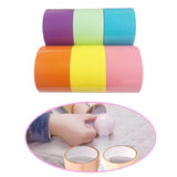 Maxbell 6 Pieces Candy Color Tape 25mx4.8cm for Party Favor Adult