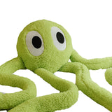 Maxbell Soft Long Legs Octopus Doll Stuffed Animal Plush Toy for Home Bedroom Decor Green 1m