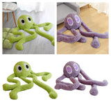 Maxbell Soft Long Legs Octopus Doll Stuffed Animal Plush Toy for Home Bedroom Decor Green 1m