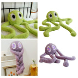 Maxbell Soft Long Legs Octopus Doll Stuffed Animal Plush Toy for Home Bedroom Decor Green 1m