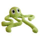 Maxbell Soft Long Legs Octopus Doll Stuffed Animal Plush Toy for Home Bedroom Decor Green 1m