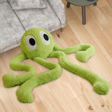 Maxbell Soft Long Legs Octopus Doll Stuffed Animal Plush Toy for Home Bedroom Decor Green 1m