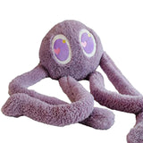 Maxbell Soft Long Legs Octopus Doll Stuffed Animal Plush Toy for Home Bedroom Decor Violet 1m