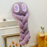 Maxbell Soft Long Legs Octopus Doll Stuffed Animal Plush Toy for Home Bedroom Decor Violet 1m