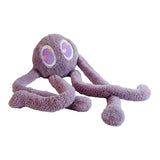 Maxbell Soft Long Legs Octopus Doll Stuffed Animal Plush Toy for Home Bedroom Decor Violet 1m