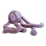 Maxbell Soft Long Legs Octopus Doll Stuffed Animal Plush Toy for Home Bedroom Decor Violet 1m