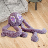 Maxbell Soft Long Legs Octopus Doll Stuffed Animal Plush Toy for Home Bedroom Decor Violet 1m