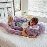 Maxbell Soft Long Legs Octopus Doll Stuffed Animal Plush Toy for Home Bedroom Decor Violet 1m