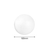 Maxbell Craft White Foam Ball Smooth DIY for Crafting Wedding Flower Arrangement 15pcs 100mm