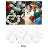 Maxbell Craft White Foam Ball Smooth DIY for Crafting Wedding Flower Arrangement 15pcs 100mm