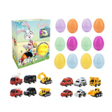 Maxbell 12x Prefilled Easter Eggs with Toys Holiday Figures Cars 22x28x8cm