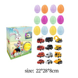 Maxbell 12x Prefilled Easter Eggs with Toys Holiday Figures Cars 22x28x8cm