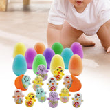 Maxbell 12x Prefilled Easter Eggs with Toys Holiday Figures Dolls 25x18x5cm