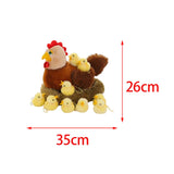 Maxbell Simulation Large Hen Chick Sculpture for Easter Sunday Courtyard Decorative style A