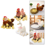 Maxbell Simulation Large Hen Chick Sculpture for Easter Sunday Courtyard Decorative style A