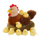Maxbell Simulation Large Hen Chick Sculpture for Easter Sunday Courtyard Decorative style A