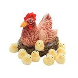 Maxbell Simulation Large Hen Chick Sculpture for Easter Sunday Courtyard Decorative style B