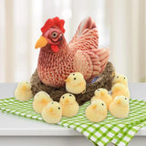 Maxbell Simulation Large Hen Chick Sculpture for Easter Sunday Courtyard Decorative style B