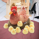 Maxbell Simulation Large Hen Chick Sculpture for Easter Sunday Courtyard Decorative style B