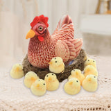 Maxbell Simulation Large Hen Chick Sculpture for Easter Sunday Courtyard Decorative style B