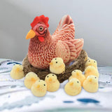 Maxbell Simulation Large Hen Chick Sculpture for Easter Sunday Courtyard Decorative style B