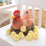 Maxbell Simulation Large Hen Chick Sculpture for Easter Sunday Courtyard Decorative style B